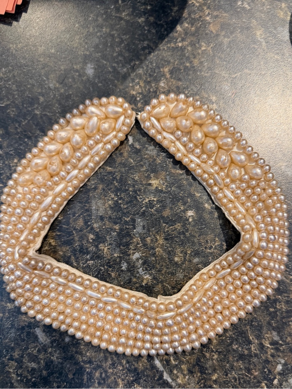 Vintage 1950s Baar & Beards Faux Pearl Collar Necklace, Made in Japan WPL 10360, - Picture 9 of 10